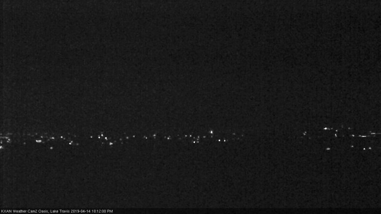 Lake Travis webcam, April 14, 2019 9:15 PM CT