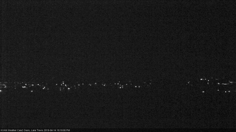 Lake Travis webcam, April 14, 2019 9:20 PM CT