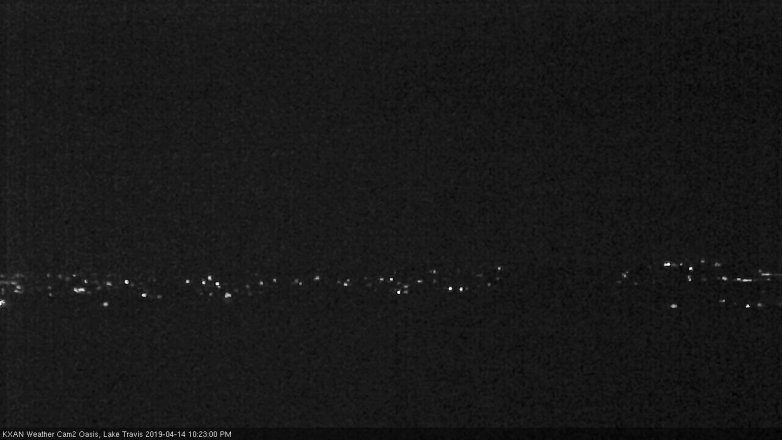 Lake Travis webcam, April 14, 2019 9:25 PM CT