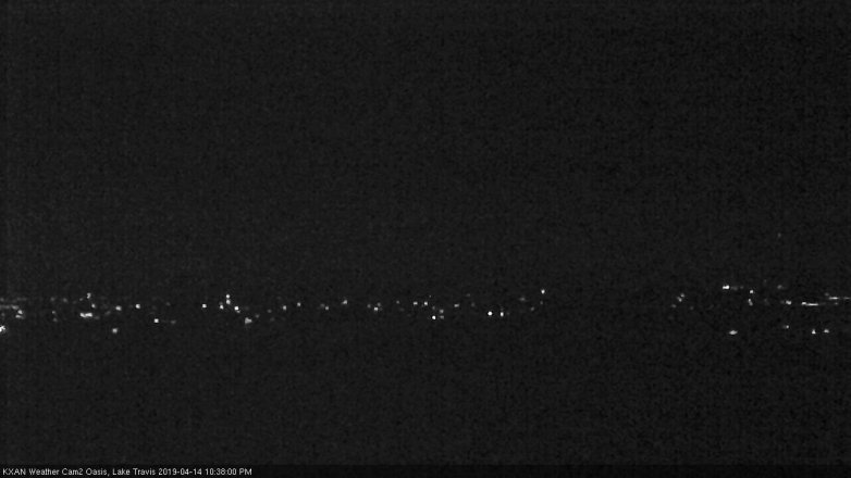 Lake Travis webcam, April 14, 2019 9:40 PM CT