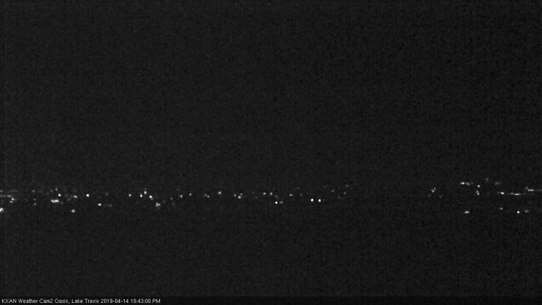 Lake Travis webcam, April 14, 2019 9:45 PM CT