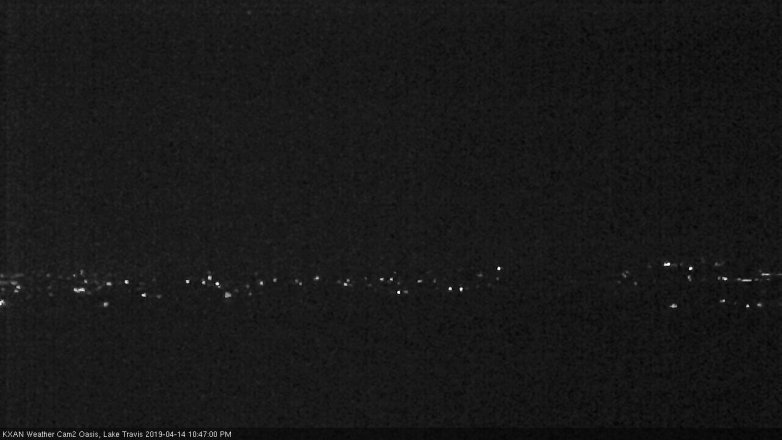 Lake Travis webcam, April 14, 2019 9:50 PM CT