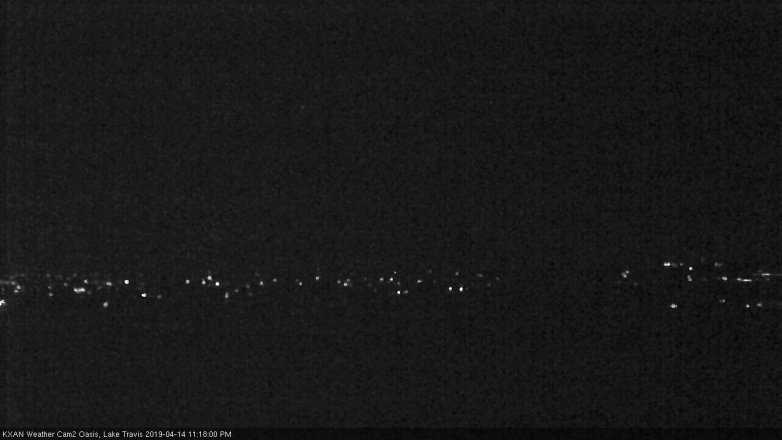 Lake Travis webcam, April 14, 2019 10:20 PM CT
