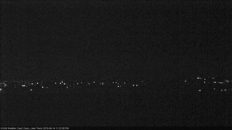 Lake Travis webcam, April 14, 2019 10:25 PM CT