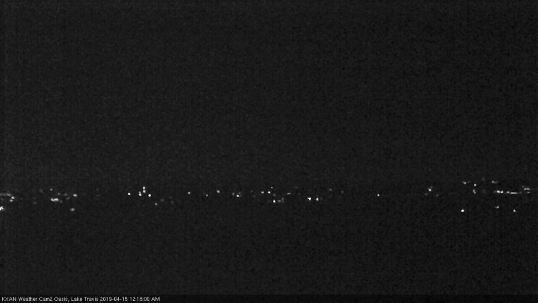 Lake Travis webcam, April 14, 2019 11:20 PM CT