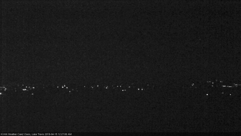 Lake Travis webcam, April 14, 2019 11:30 PM CT