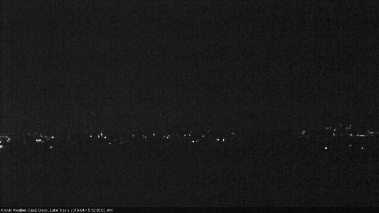 Lake Travis webcam, April 14, 2019 11:40 PM CT