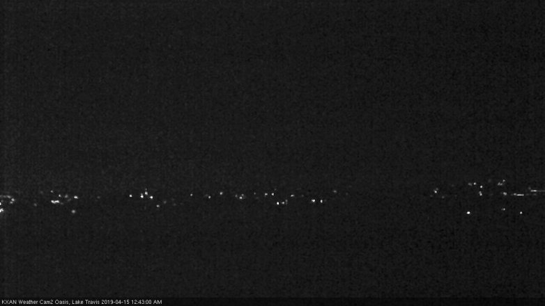 Lake Travis webcam, April 14, 2019 11:45 PM CT