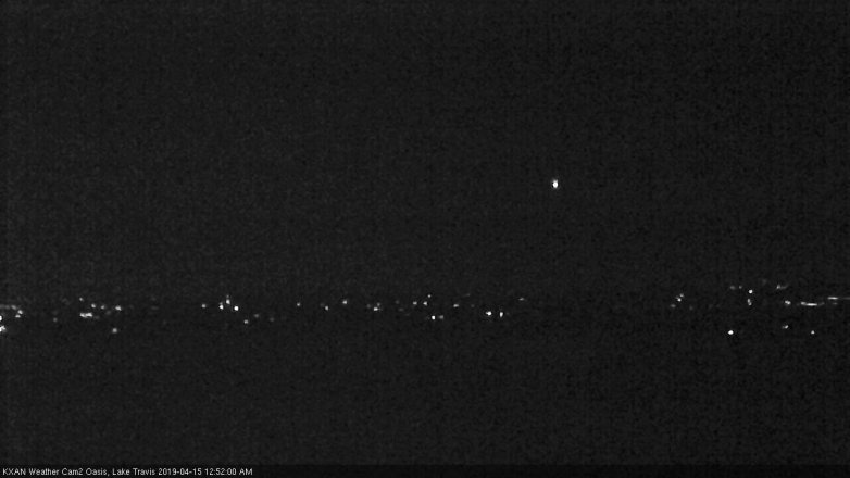 Lake Travis webcam, April 14, 2019 11:55 PM CT