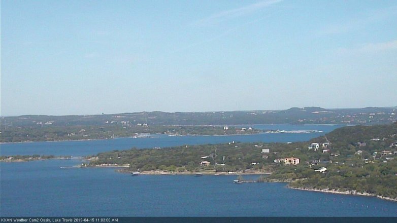 Lake Travis webcam, April 15, 2019 10:05 AM CT