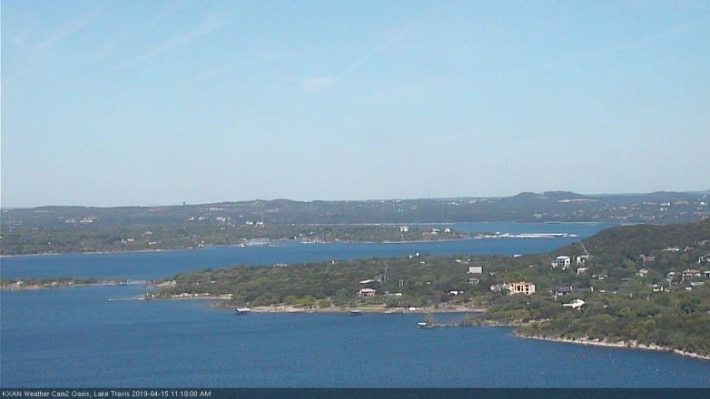 Lake Travis webcam, April 15, 2019 10:20 AM CT