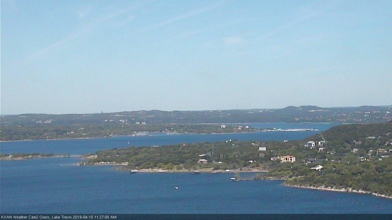 Lake Travis webcam, April 15, 2019 10:30 AM CT