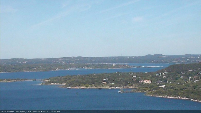 Lake Travis webcam, April 15, 2019 10:35 AM CT