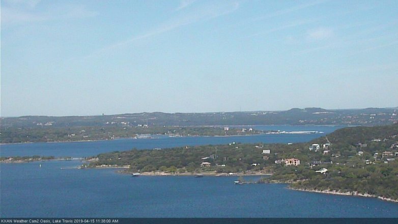Lake Travis webcam, April 15, 2019 10:40 AM CT