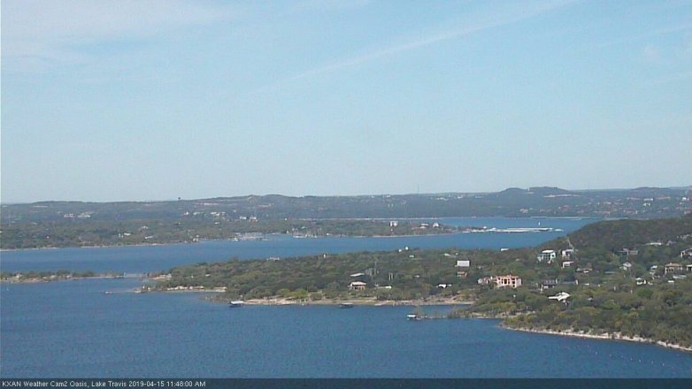 Lake Travis webcam, April 15, 2019 10:50 AM CT