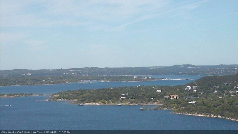 Lake Travis webcam, April 15, 2019 11:15 AM CT
