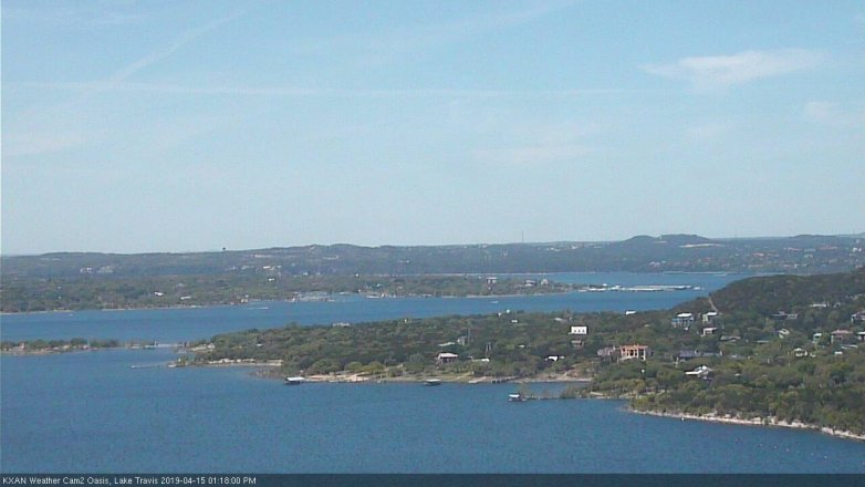 Lake Travis webcam, April 15, 2019 12:20 PM CT