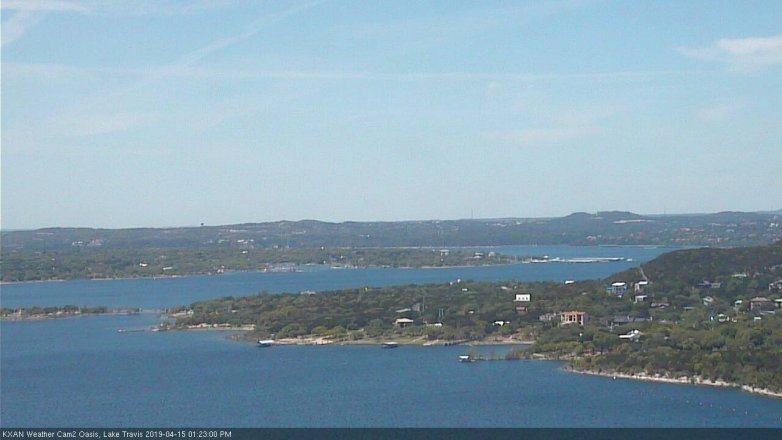 Lake Travis webcam, April 15, 2019 12:25 PM CT