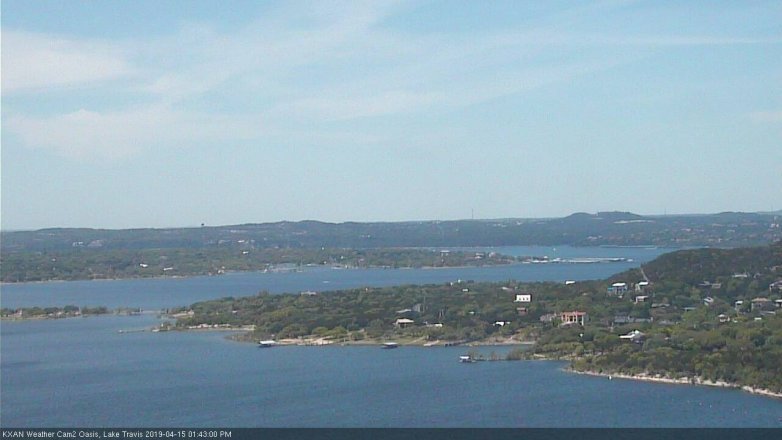 Lake Travis webcam, April 15, 2019 12:45 PM CT