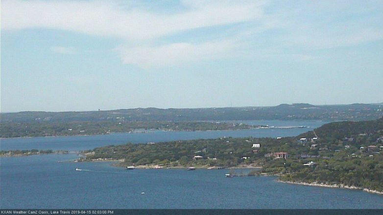 Lake Travis webcam, April 15, 2019 1:05 PM CT