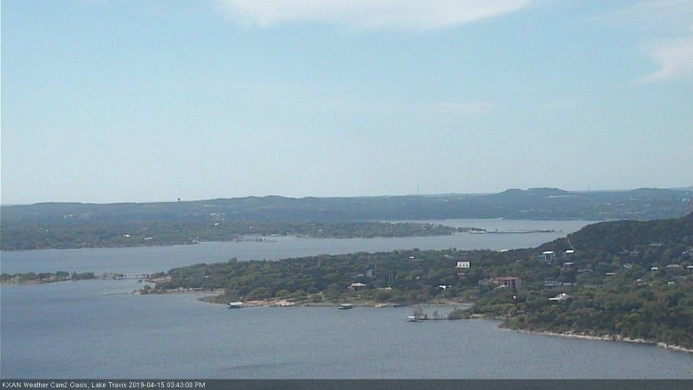 Lake Travis webcam, April 15, 2019 2:45 PM CT