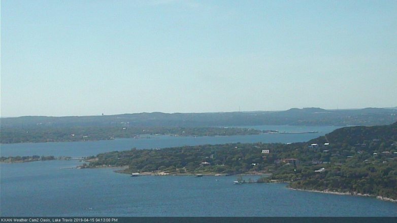 Lake Travis webcam, April 15, 2019 3:15 PM CT