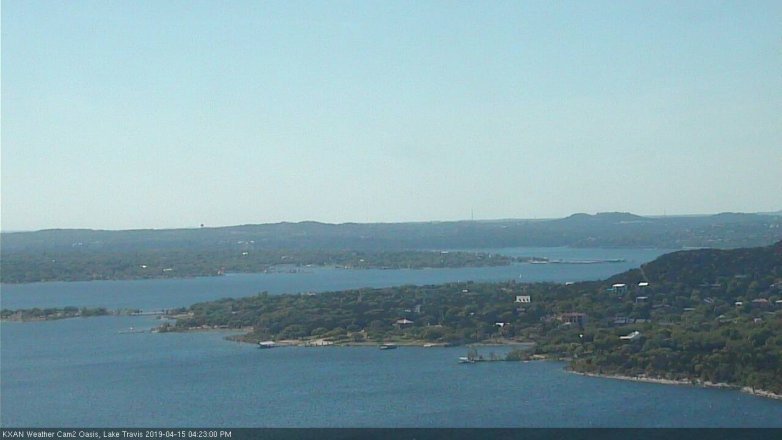 Lake Travis webcam, April 15, 2019 3:25 PM CT