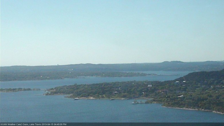 Lake Travis webcam, April 15, 2019 3:50 PM CT