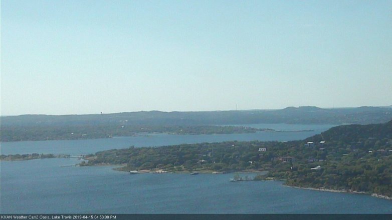 Lake Travis webcam, April 15, 2019 3:55 PM CT