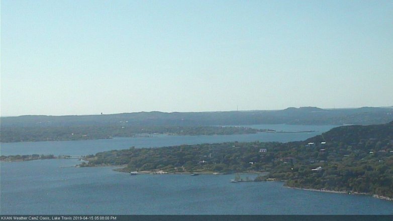 Lake Travis webcam, April 15, 2019 4:10 PM CT