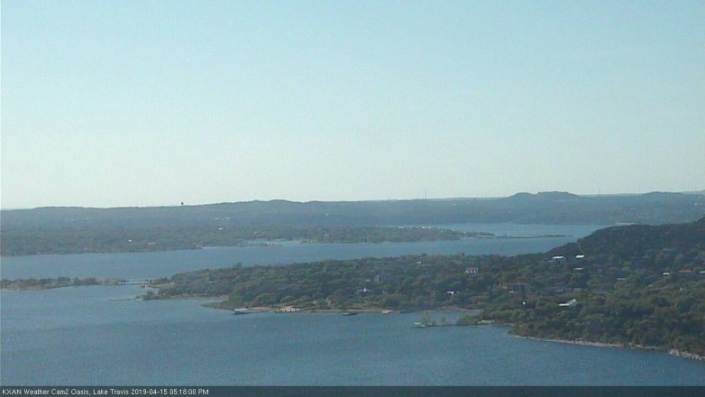 Lake Travis webcam, April 15, 2019 4:20 PM CT