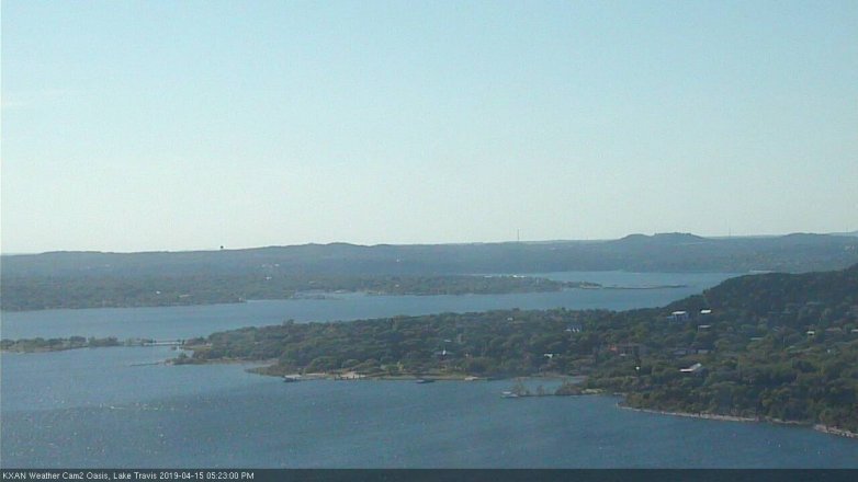 Lake Travis webcam, April 15, 2019 4:25 PM CT