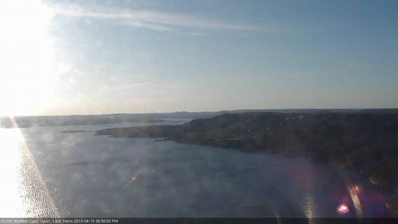 Lake Travis webcam, April 15, 2019 6:00 PM CT