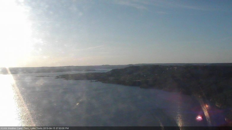 Lake Travis webcam, April 15, 2019 6:05 PM CT