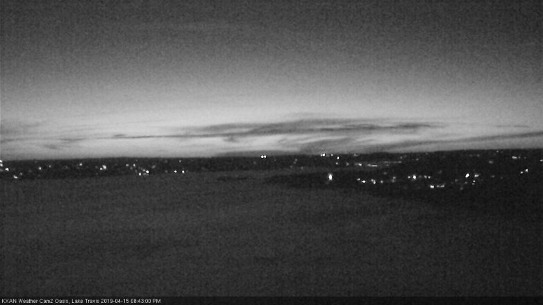 Lake Travis webcam, April 15, 2019 7:45 PM CT