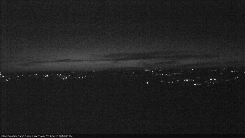 Lake Travis webcam, April 15, 2019 7:55 PM CT