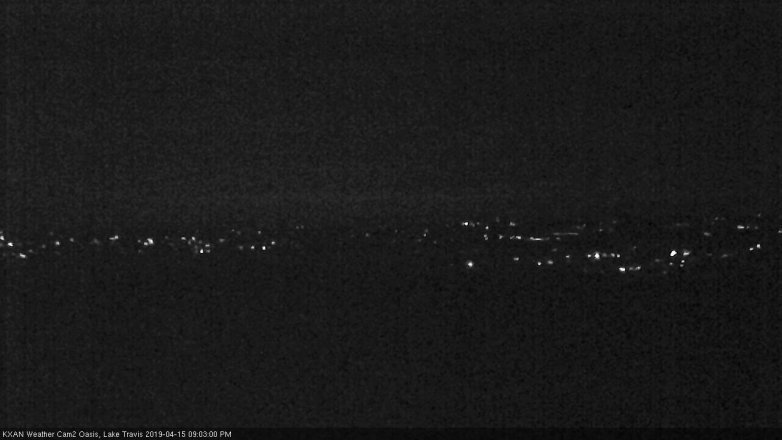 Lake Travis webcam, April 15, 2019 8:05 PM CT