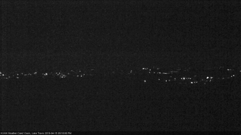 Lake Travis webcam, April 15, 2019 8:20 PM CT