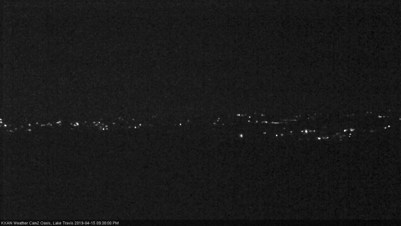 Lake Travis webcam, April 15, 2019 8:40 PM CT