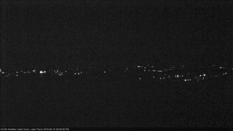 Lake Travis webcam, April 15, 2019 8:50 PM CT