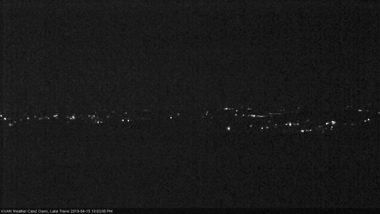 Lake Travis webcam, April 15, 2019 9:05 PM CT