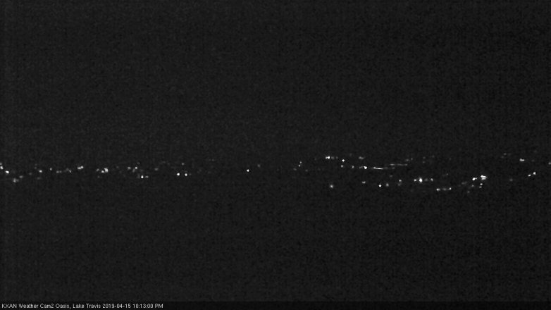 Lake Travis webcam, April 15, 2019 9:15 PM CT