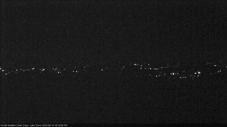 Lake Travis webcam, April 15, 2019 9:20 PM CT