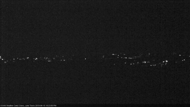 Lake Travis webcam, April 15, 2019 9:25 PM CT