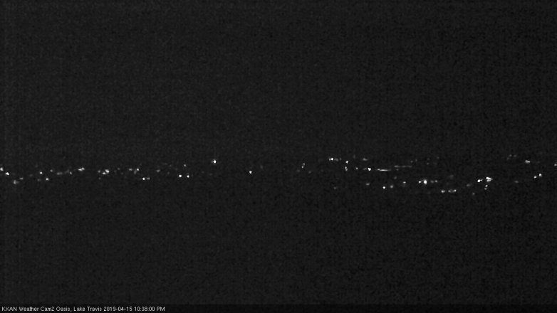 Lake Travis webcam, April 15, 2019 9:40 PM CT