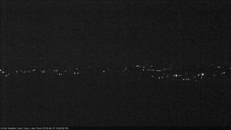 Lake Travis webcam, April 15, 2019 9:50 PM CT