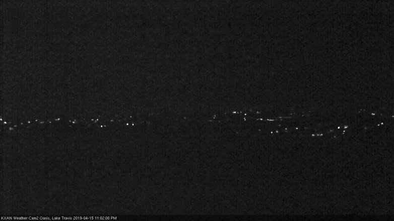 Lake Travis webcam, April 15, 2019 10:05 PM CT