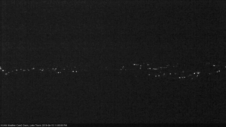 Lake Travis webcam, April 15, 2019 10:10 PM CT