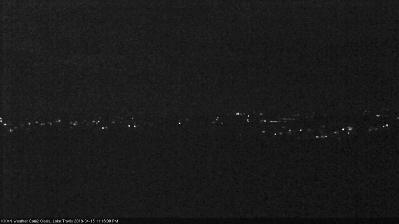 Lake Travis webcam, April 15, 2019 10:20 PM CT