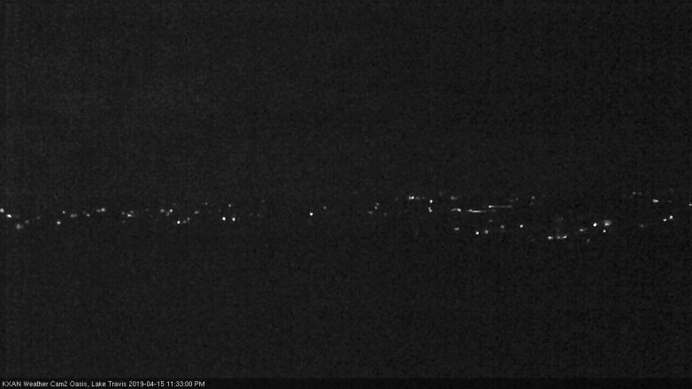 Lake Travis webcam, April 15, 2019 10:35 PM CT